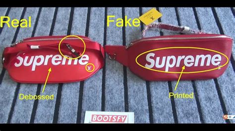 supreme louis vuitton fanny pack fake|lv bumbag dupe.